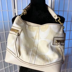 NWOT Coach Legacy Signature White Canvas